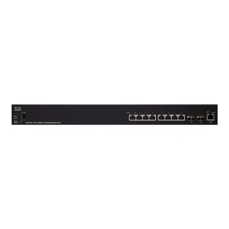 Cisco SX350X-08 - Commutateur - Géré - 6 x 10 Gigabit Ethernet + 2 x 10 Gigabit Ethernet - 10 Gi... (SX350X-08-K9-EU-RF)_1